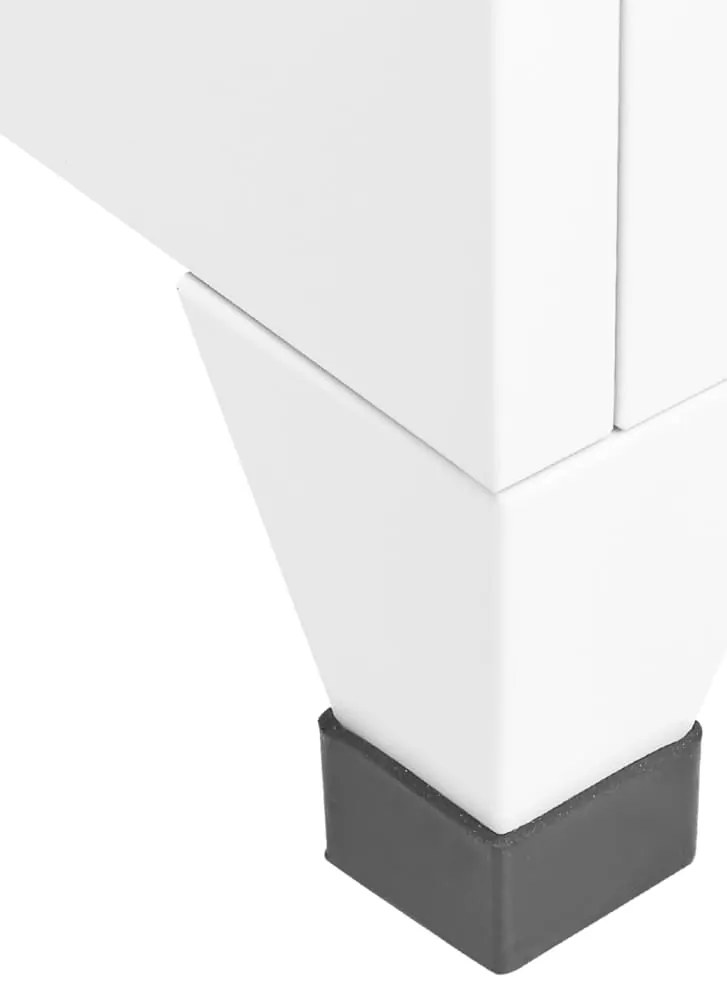 vidaXL Φοριαμός Λευκός 38 x 40 x 180 εκ. Ατσάλινος