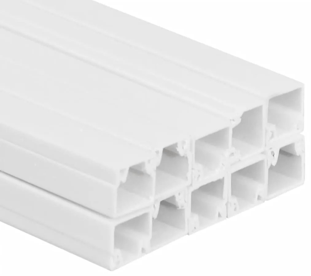 vidaXL Κανάλι Καλωδίων 10 x 10 χιλ. 10 μ. από PVC