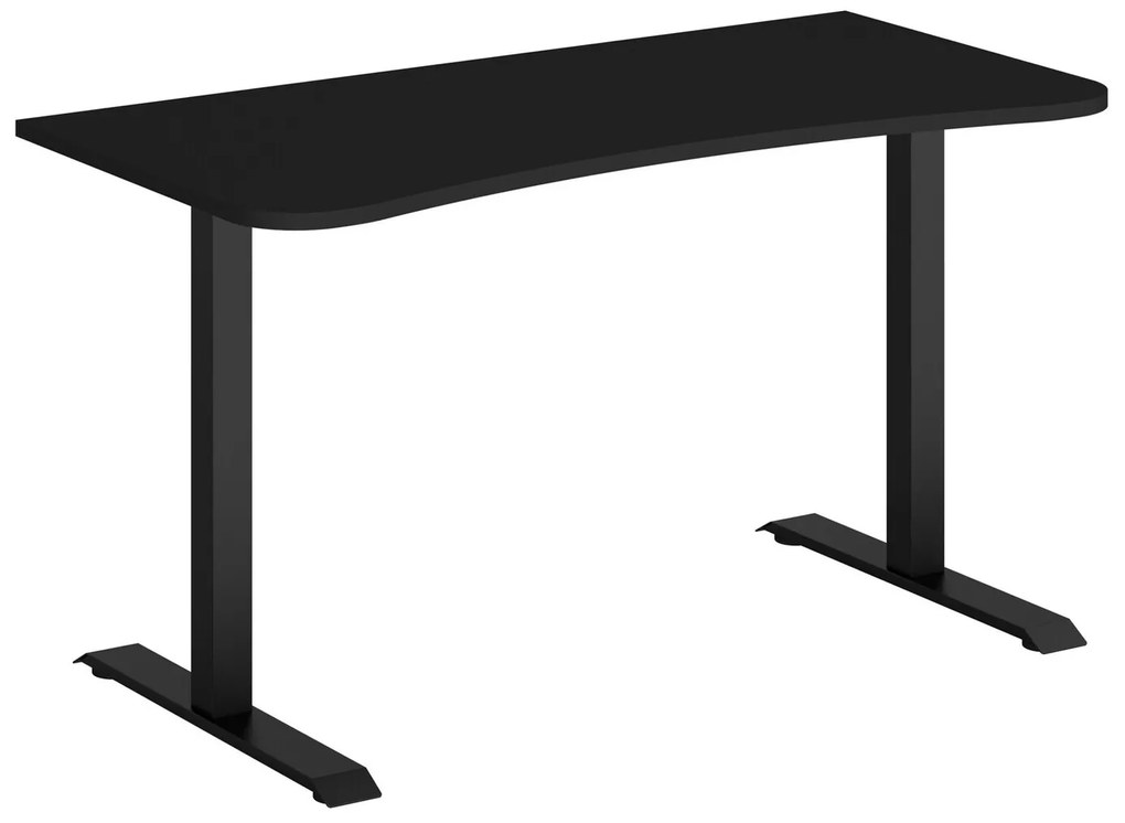 Τραπέζι γραφείου Boston 479, 75x138x68cm, 29 kg, Μαύρο | Epipla1.gr