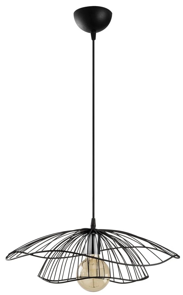 ΦΩΤΙΣΤΙΚΟ ΟΡΟΦΗΣ ΜΕΤΑΛΛΙΚΟ ΚΡΕΜΑΣΤΟ ΜΑΥΡΟ HM7236 49x110 εκ.