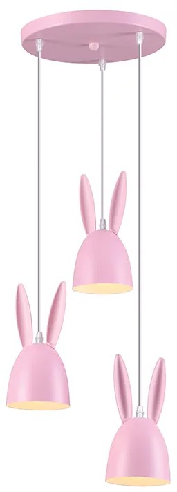 Παιδικό Φωτιστικό Οροφής Τρίφωτο Aca Bunny ZM73P35P