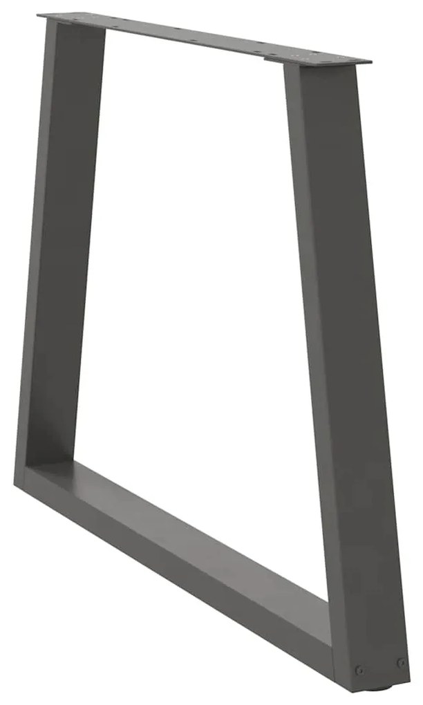vidaXL Πόδια Τραπεζαρίας Σχήματος V 2 τεμ. Ανθρακί 90x(72-73,3) εκ. Ατσάλι