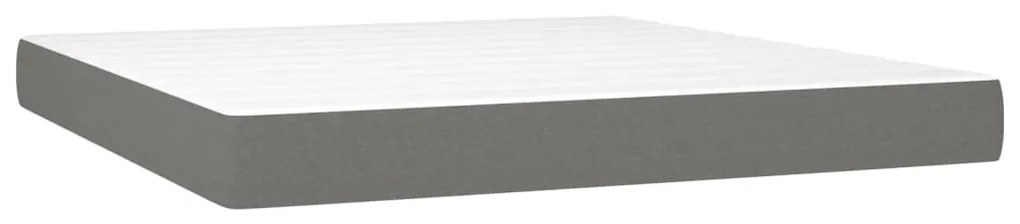 ΚΡΕΒΑΤΙ BOXSPRING ΜΕ ΣΤΡΩΜΑ ΣΚΟΥΡΟ ΓΚΡΙ 160X200 ΕΚ ΥΦΑΣΜΑΤΙΝΟ 3137086