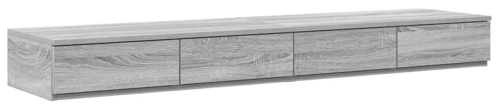 vidaXL Συρτάρια κρεβατιού με συρτάρι Γκρι sonoma 150 x 36.5 x 16.5 εκ
