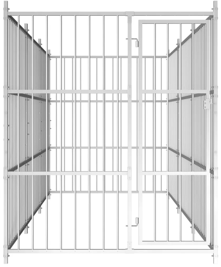 vidaXL Κλουβί Σκύλου Εξωτερικού Χώρου 450 x 150 x 185 εκ.