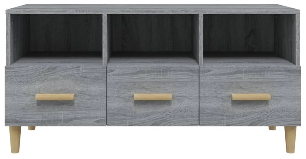 vidaXL Έπιπλο Τηλεόρασης Γκρι Sonoma 102x36x50 εκ. από Επεξεργ. Ξύλο