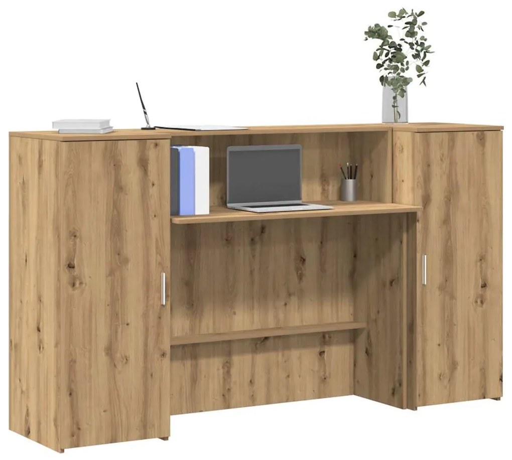 vidaXL Γραφείο υποδοχής 180x50x103,5 εκ. Επεξεργασμένο Ξύλο