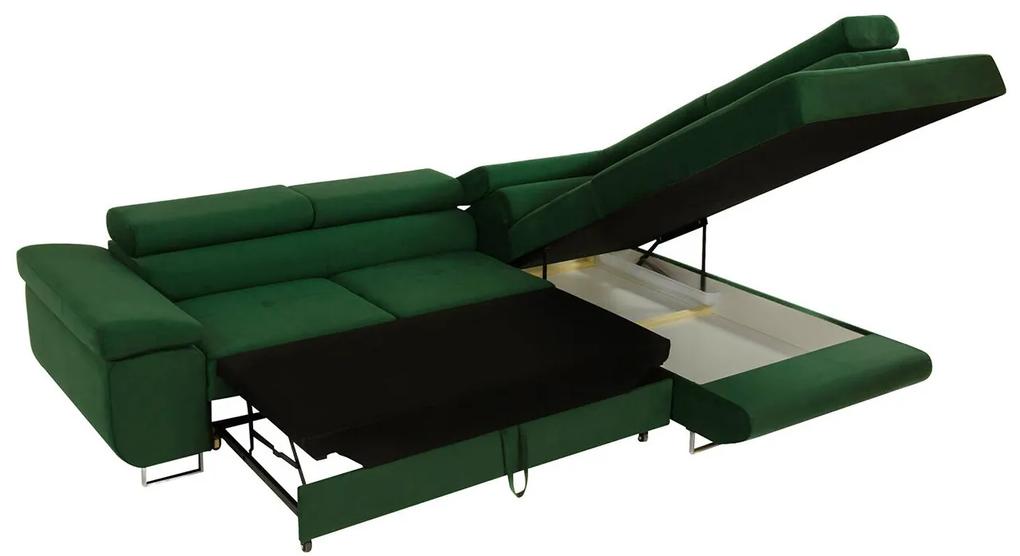 Γωνιακός Καναπές Comfivo S101, Λειτουργία ύπνου, Αποθηκευτικός χώρος, 274x203x70cm, 151 kg, Πόδια: Μέταλλο, Πλαστική ύλη | Epipla1.gr