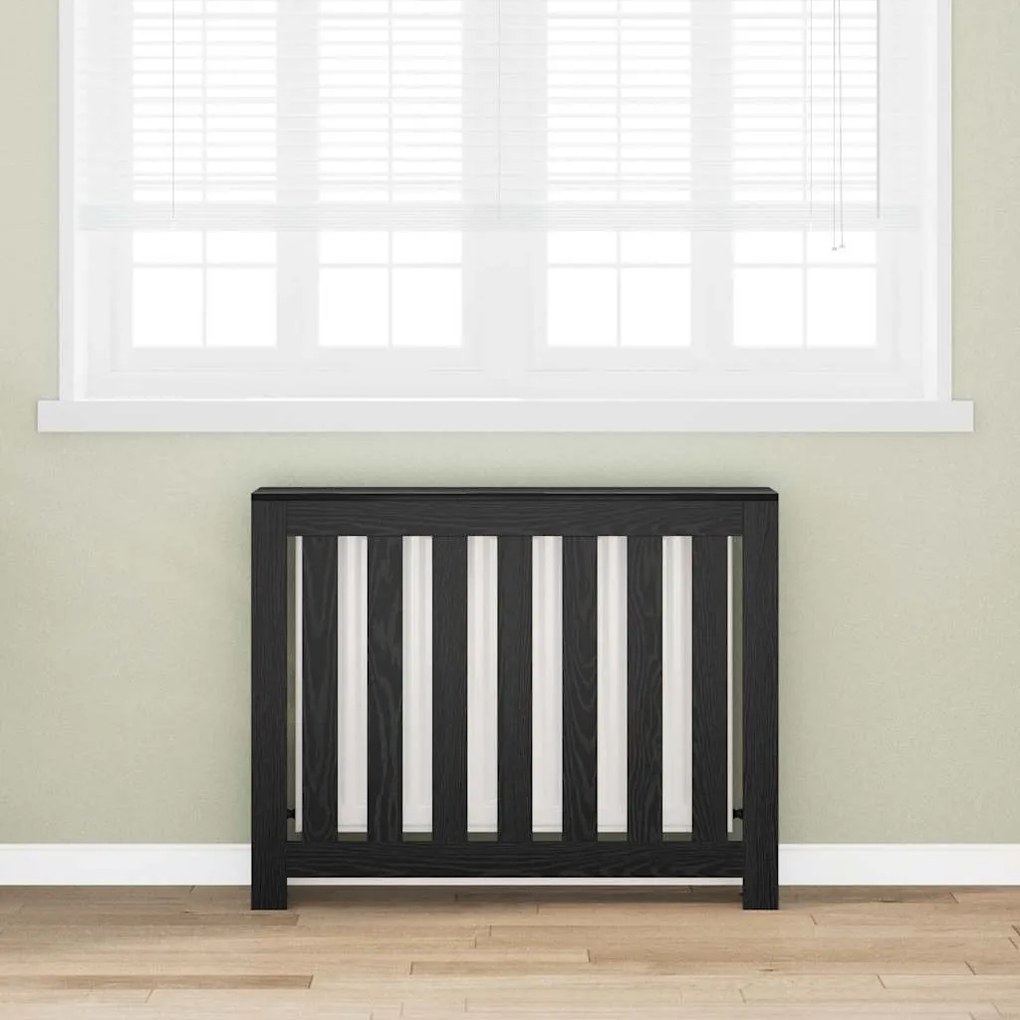vidaXL Καπάκι Καλοριφέρ Μαύρη Οξυά 104 x 20 x 82 cm