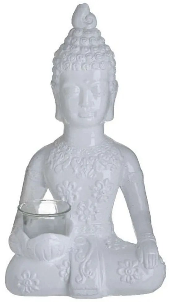 Κηροπήγιο 3-70-327-0130 20x14x35cm White Inart Cement