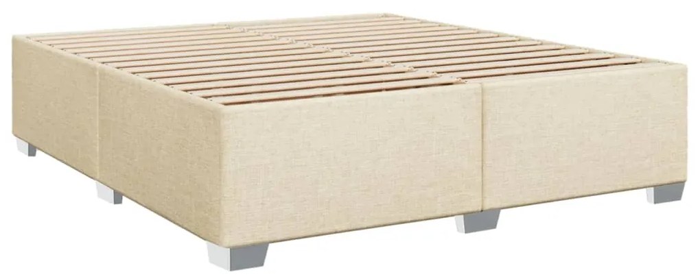 ΚΡΕΒΑΤΙ BOXSPRING ΜΕ ΣΤΡΩΜΑ ΚΡΕΜ 180X200 ΕΚ. ΥΦΑΣΜΑΤΙΝΟ 3288272