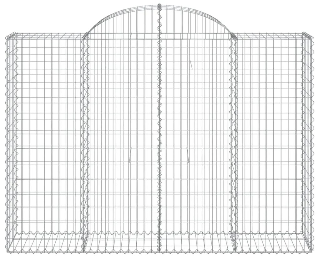 vidaXL Συρματοκιβώτια Τοξωτά 20 τεμ. 200x50x140/160 εκ. Γαλβαν. Ατσάλι