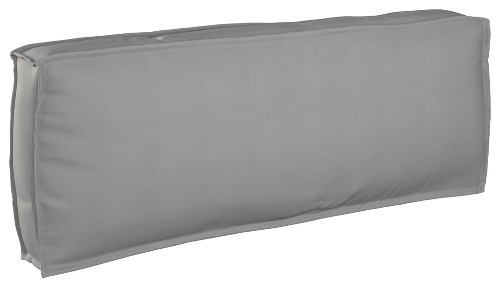 vidaXL Μαξιλάρι Παλετών για Πλάτη Γκρι 120 x 40 x 12 cm, Ύφασμα Oxford