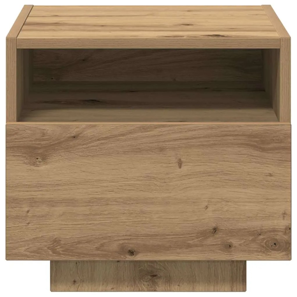 vidaXL Κομοδίνο artisan δρυς 40 x 39 x 37 εκ Επεξεργασμένο ξύλο