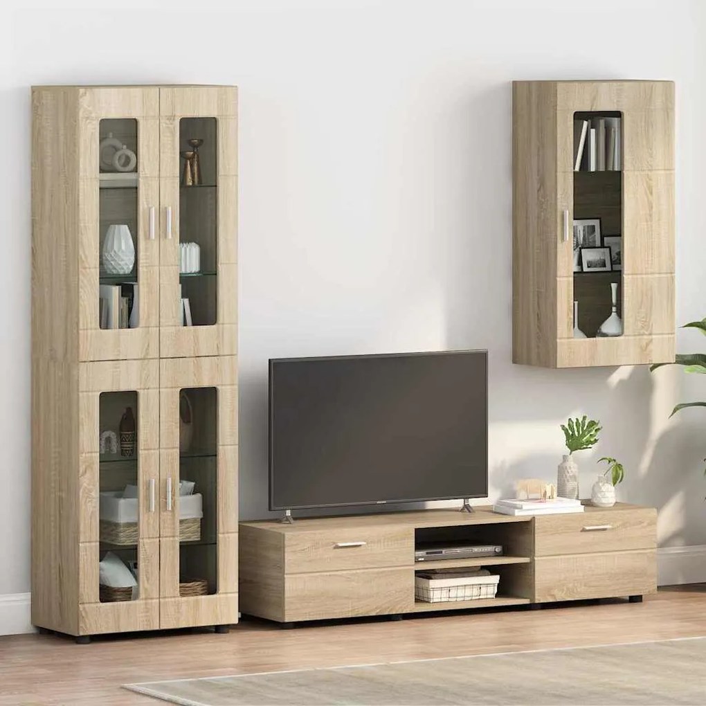 vidaXL Ντουλάπα τοίχου Sonoma Δρυς 55 x 29 x 100 εκ Επεξεργασμένο ξύλο