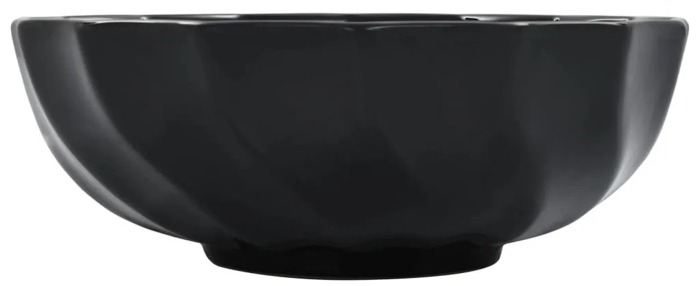 vidaXL Νιπτήρας Μαύρος 46 x 17 εκ. Κεραμικός