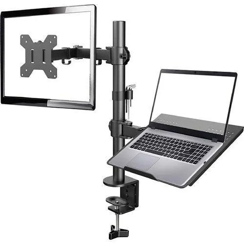 GEMBIRD ADJUSTABLE DESK MOUNT WITH MONITOR ARM AND NOTEBOOK TRAY
