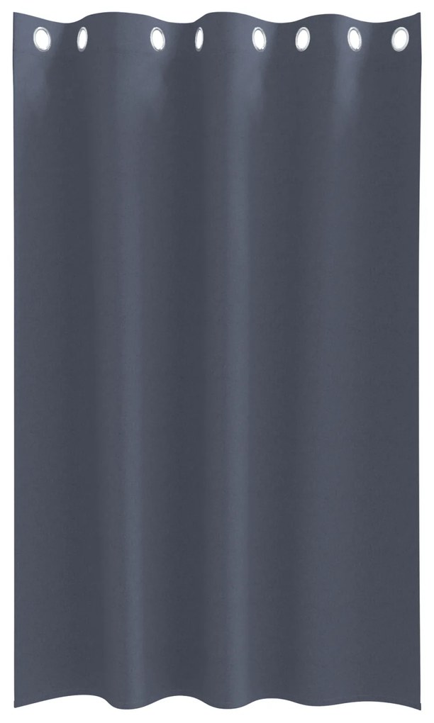 vidaXL Κουρτίνες με κουρτίνες 2 pcs Ανθρακί 175 x 140 εκ. Πολυεστέρας