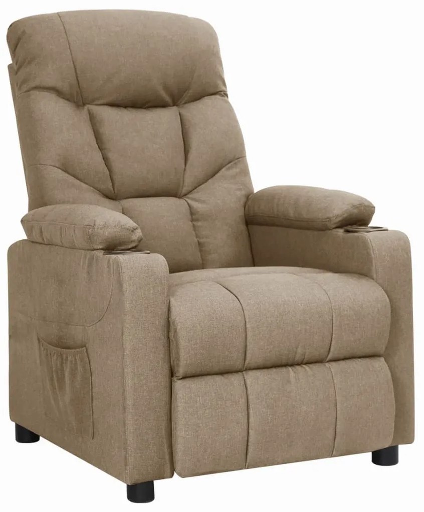 vidaXL Πολυθρόνα με Ανύψωση Taupe Υφασμάτινη