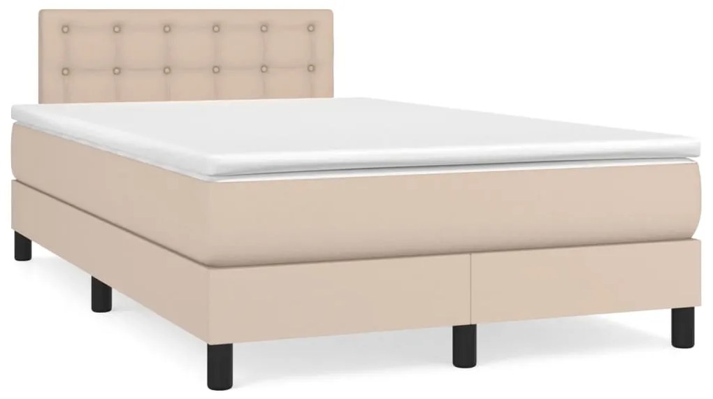 ΚΡΕΒΑΤΙ BOXSPRING ΣΤΡΩΜΑ&amp;LED ΚΑΠΟΥΤΣΙΝΟ 120X190 ΕΚ. ΣΥΝΘ. ΔΕΡΜΑ 3270140