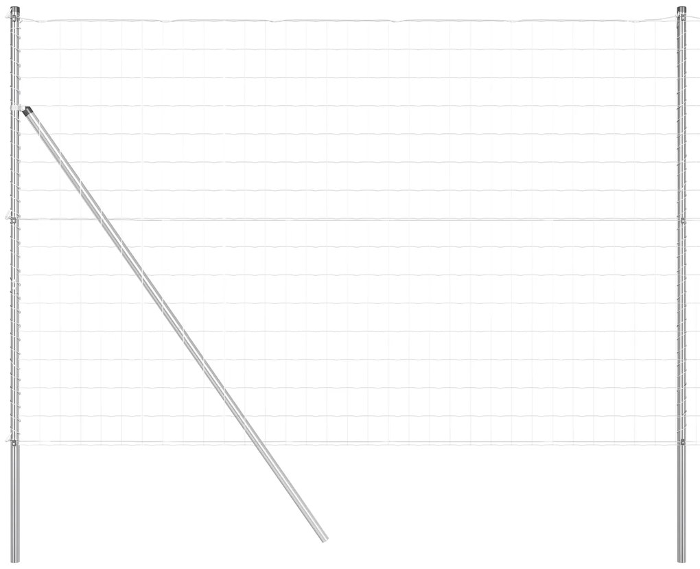 vidaXL Euro Fence με 7 Πόλους 1.6x10 μ Γαλβανισμένος Χάλυβας