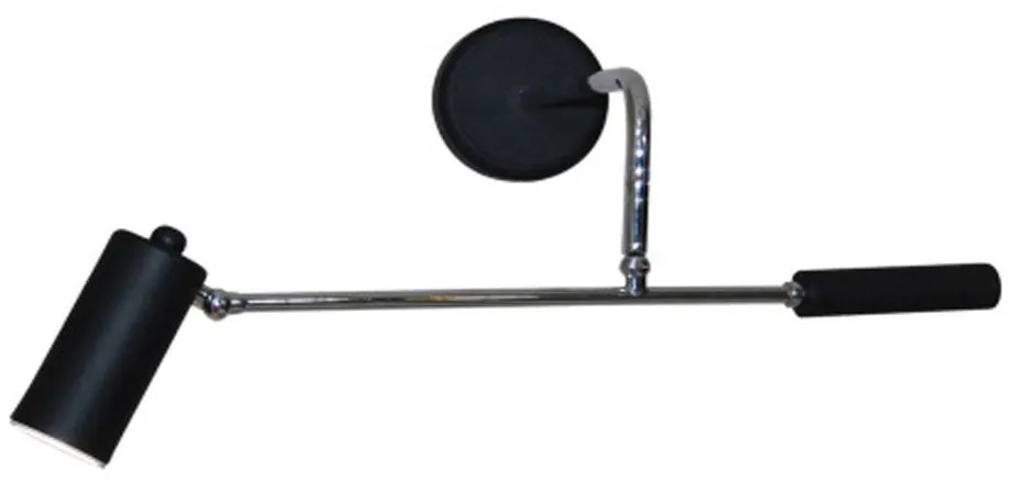 Φωτιστικό Τοίχου Sherry 77-3902 40-70x20-40cm GU10 50W Black Homelighting Metal