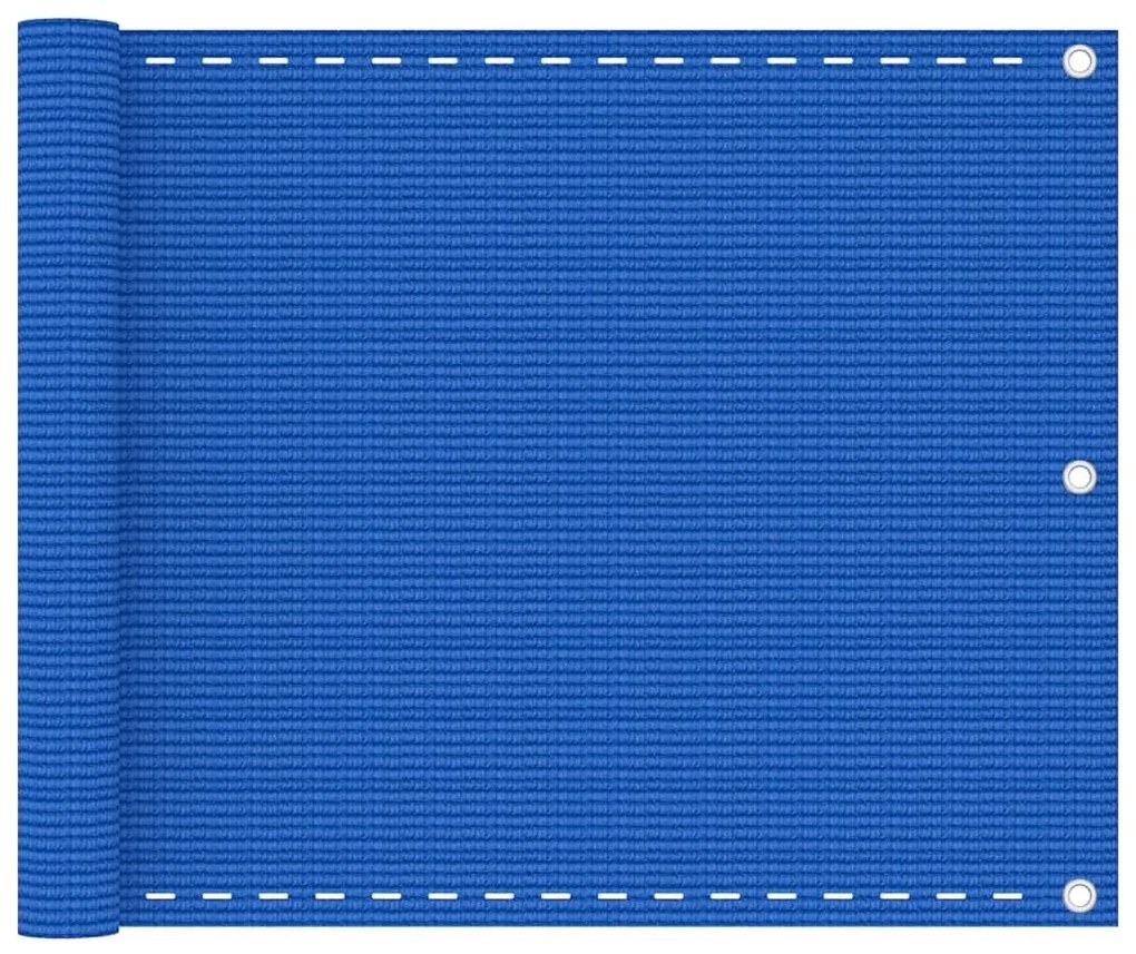 Διαχωριστικό Βεράντας Μπλε 75 x 300 εκ. από HDPE - Μπλε