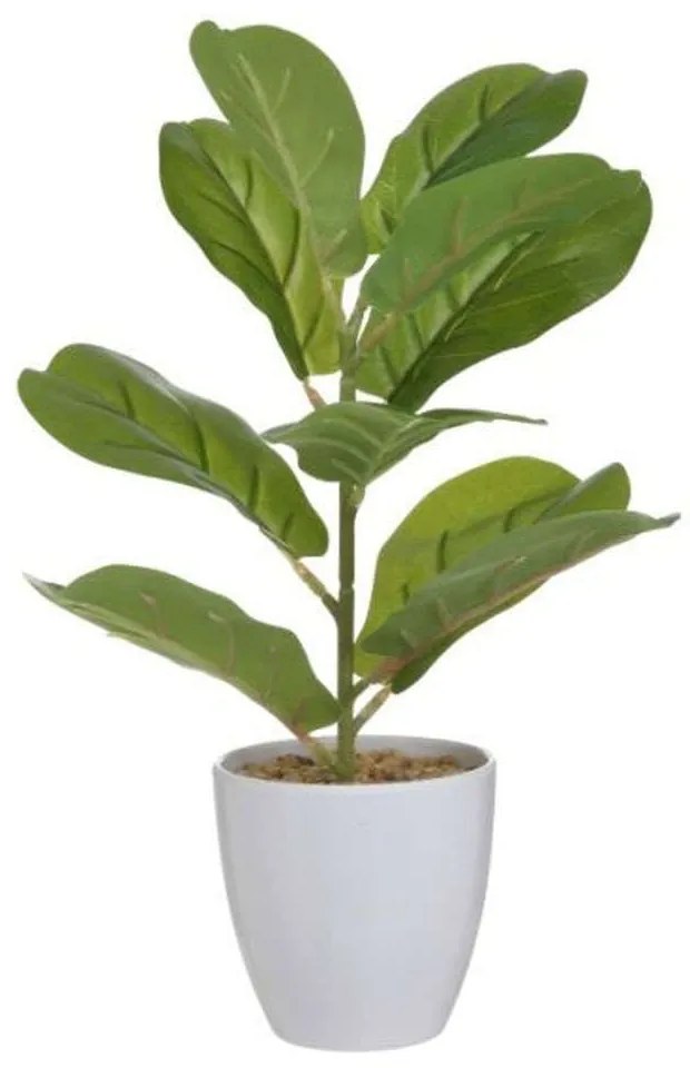 Διακοσμητικό Φυτό Σε Γλάστρα 3-85-475-0268 Φ10x33cm Green-White Inart Plastic