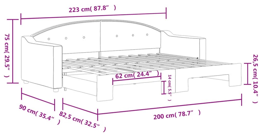 ΚΑΝΑΠΕΣ ΚΡΕΒΑΤΙ ΣΥΡΟΜΕΝΟΣ TAUPE 80 X 200 ΕΚ. ΥΦΑΣΜΑΤΙΝΟΣ 3197528