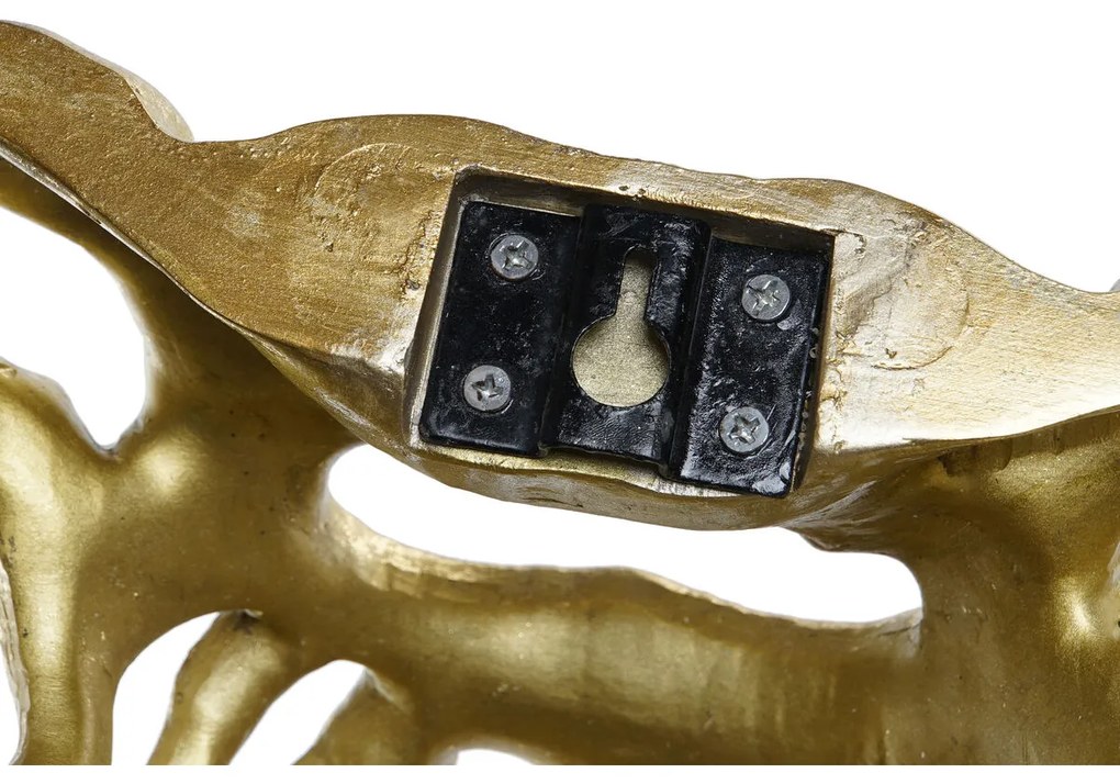 Διακόσμηση τοίχων Home ESPRIT Χρυσό Ελέφαντας Σύγχρονη 47 X 27,5 X 50,5 CM