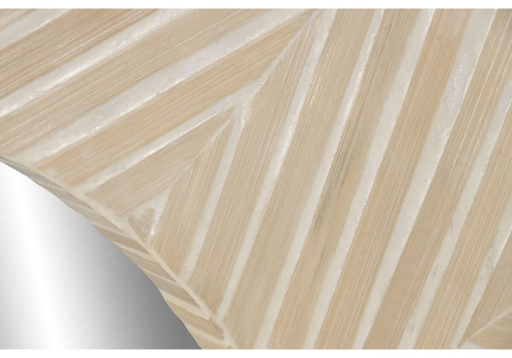 Τοίχο καθρέφτη Home ESPRIT Λευκό Καφέ Μωσαϊκό Τροπικό 100 x 4 x 100 cm