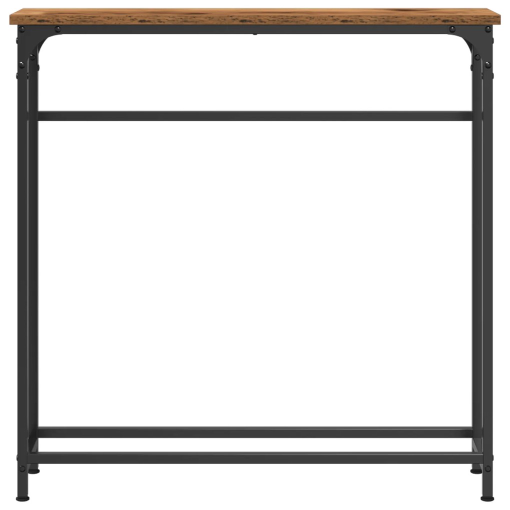 vidaXL Κονσόλα Ξύλου Παλιού 75x19,5x75 εκ. Κατασκευασμένο από Ξύλο και Χάλυβα