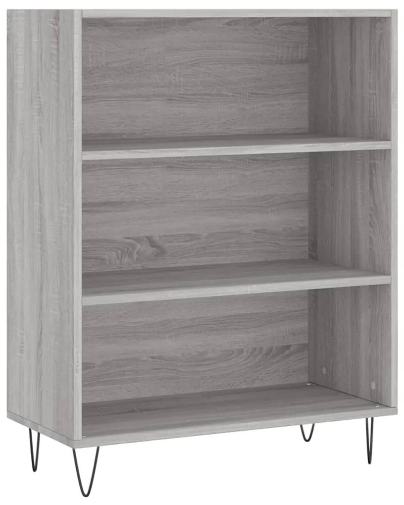 vidaXL Βιβλιοθήκη Γκρι Sonoma 69,5 x 32,5 x 90 εκ. από Επεξεργ. Ξύλο