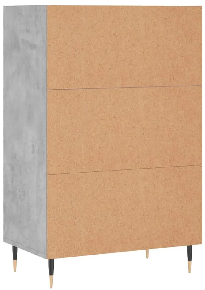 vidaXL Ραφιέρα Γκρι Σκυροδέματος 57 x 35 x 90 από Επεξεργασμένο Ξύλο