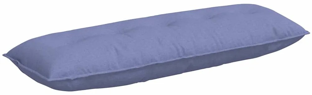vidaXL Μαξιλάρι Πλάτης Μπλε τζην 140 x 19 x 50 εκ ύφασμα