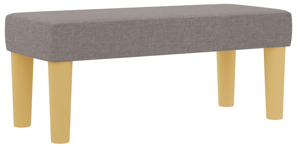 vidaXL Box Spring Κρεβάτι με Στρώμα & Πάγκο Ταύρου 90x190 εκ. Ύφασμα