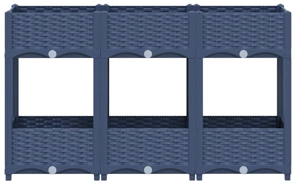 vidaXL Ζαρντινιέρα 120 x 40 x 71 εκ. από Πολυπροπυλένιο