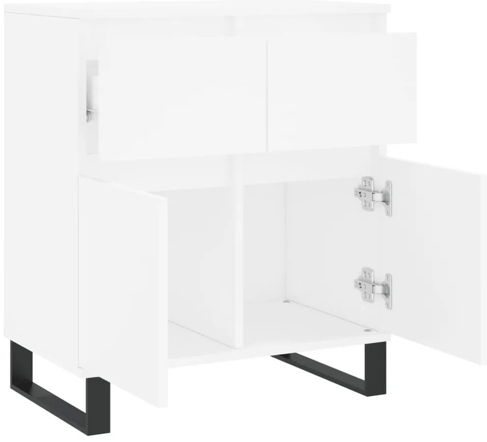 vidaXL Συρταριέρα Λευκή 60 x 35 x 70 εκ. από Επεξεργασμένο Ξύλο