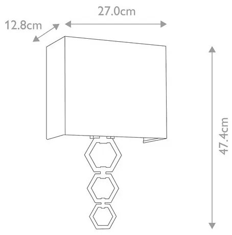 Απλίκα Φωτιστικό Τοίχου E27 60W IP20 Ria Elstead RIA-MEDIUM-PC Χρώμιο