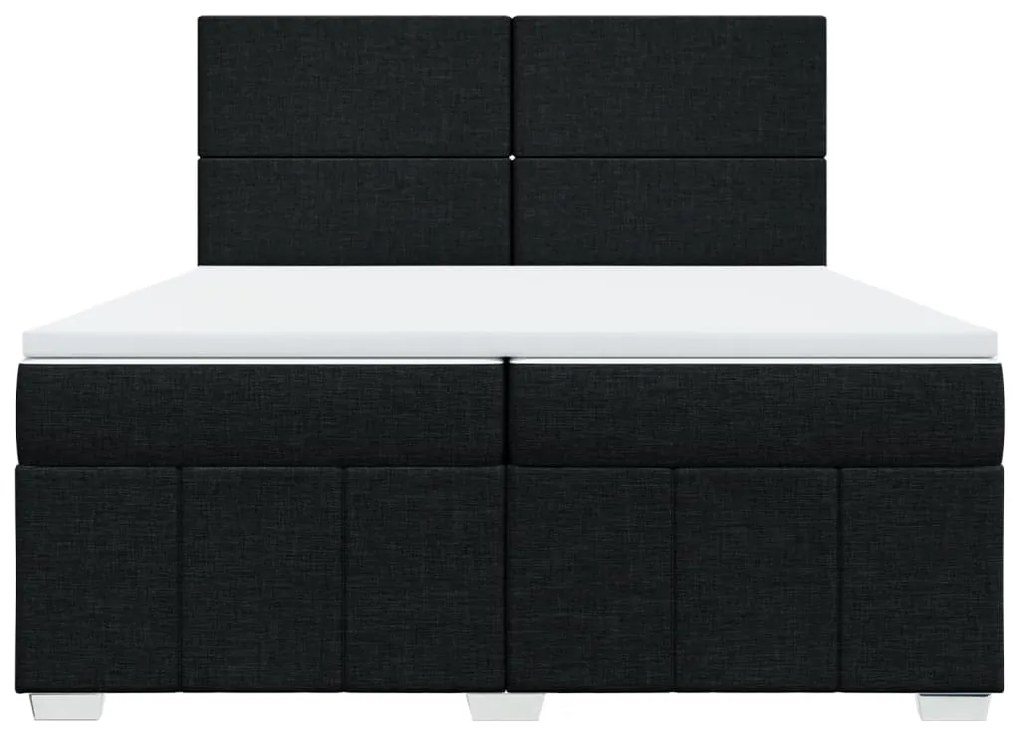 ΚΡΕΒΑΤΙ BOXSPRING ΜΕ ΣΤΡΩΜΑ ΜΑΥΡΟ 200X200 ΕΚ. ΥΦΑΣΜΑΤΙΝΟ 3291770