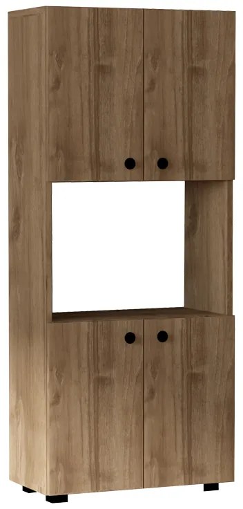 Intrahome Ντουλάπα κουζίνας Guzel Intrahome σε καρυδί απόχρωση 60x31.4x140εκ | SKU: INTRAPA-231111589