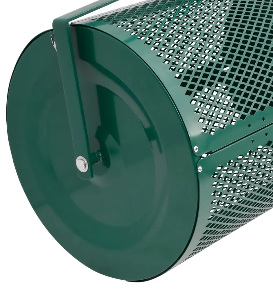 vidaXL Μηχάνημα Διανομής 75L Κομπόστ Ø40 x 60 εκ. Ατσάλινο