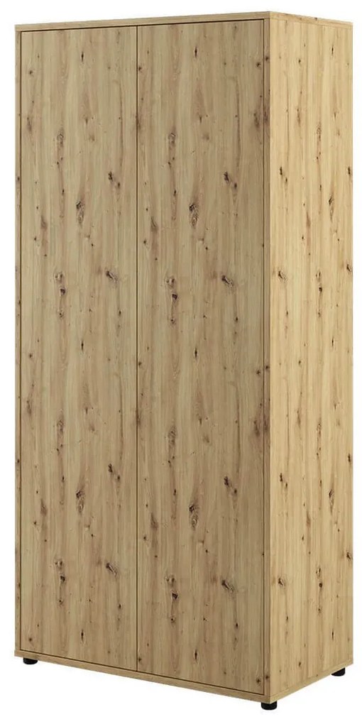 Ντουλάπα Concept Pro Lenart AH156, Artisan βελανιδιά, 218x101x55cm, 95 kg, Πόρτες ντουλάπας: Με μεντεσέδες, Αριθμός ραφιών: 2, Αριθμός ραφιών: 2