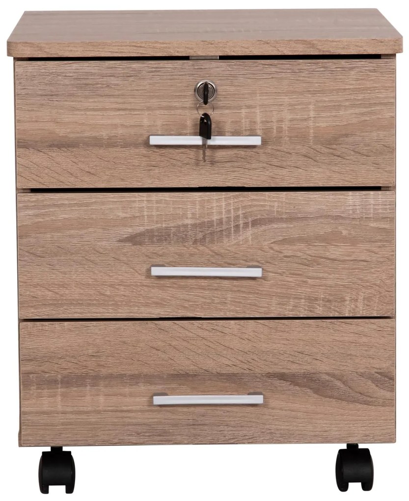 Συρταριέρα - Ντουλάπι Γραφείου HAYDEN σε Sonama 39.5x40x46.5Υεκ. 39.5x40x46.5 εκ.