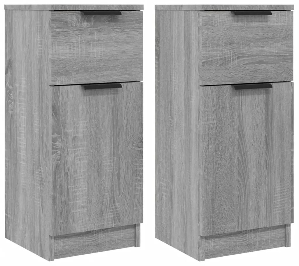 vidaXL Ντουλάπια 2 τεμ. Γκρι Sonoma 30x30x70 εκ. Επεξεργασμένο Ξύλο