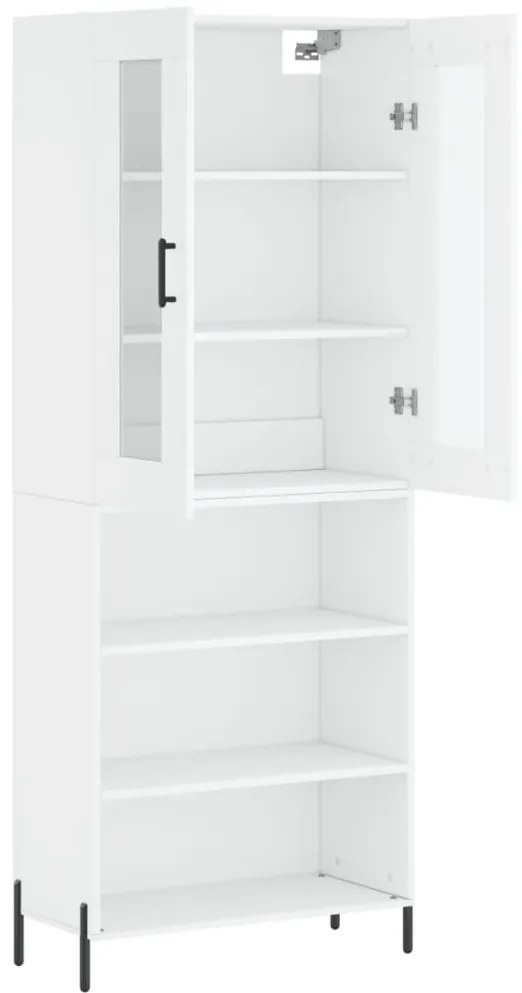 vidaXL Ντουλάπι Λευκό 69,5x34x180 εκ. από Επεξεργασμένο Ξύλο