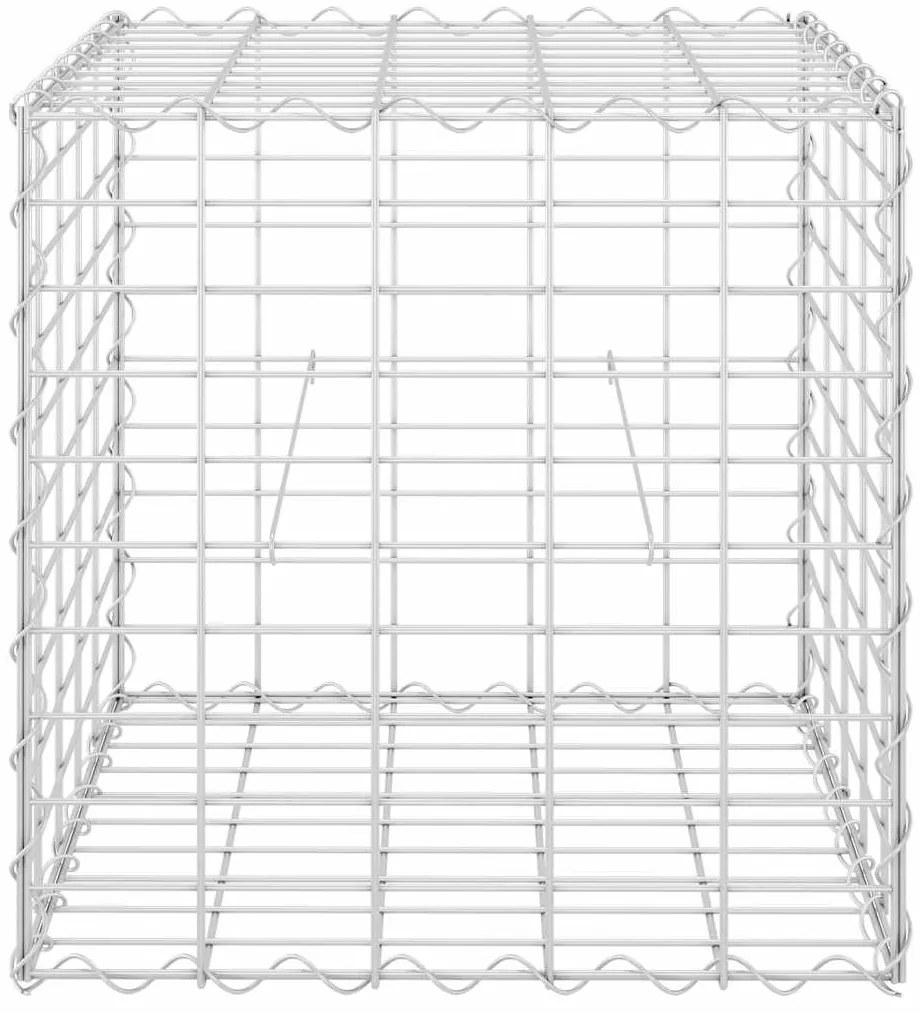 vidaXL Συρματοκιβώτιο Κύβος 50 x 50 x 50 εκ. από Ατσάλινο Σύρμα