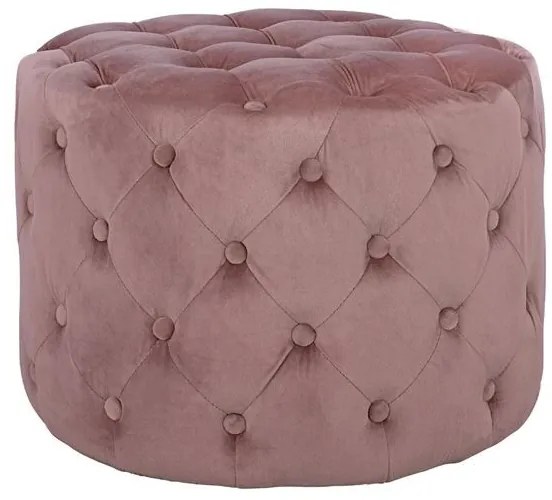 Σκαμπό Kassie Σάπιο Μήλο Βελούδο Τύπου Chesterfield Φ60x43Yεκ.