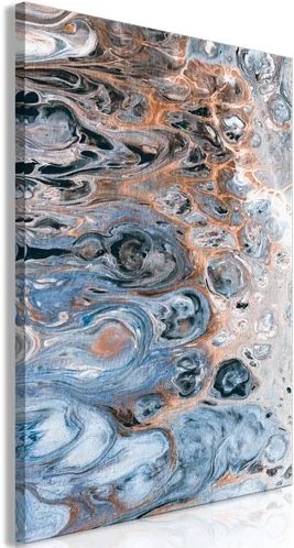 Πίνακας - Sienna Blue Marble (1 Part) Vertical - 60x90