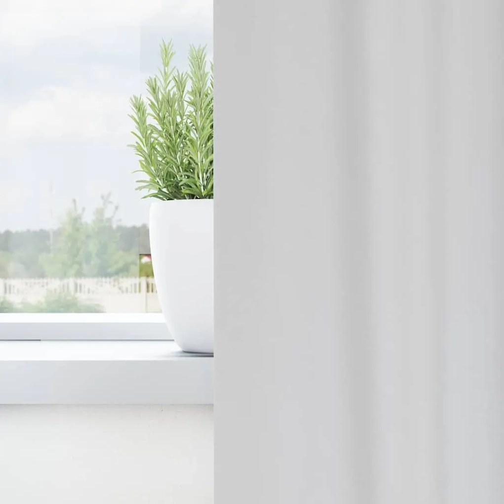 vidaXL Κουρτίνες 2 pcs Ανοιχτό Γκρι 175x140εκ. Πολυεστέρας